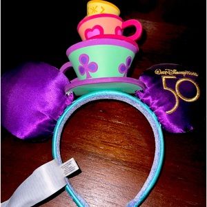 Disney 50th anniversary Mickey main attraction ears mad tea party teacups.